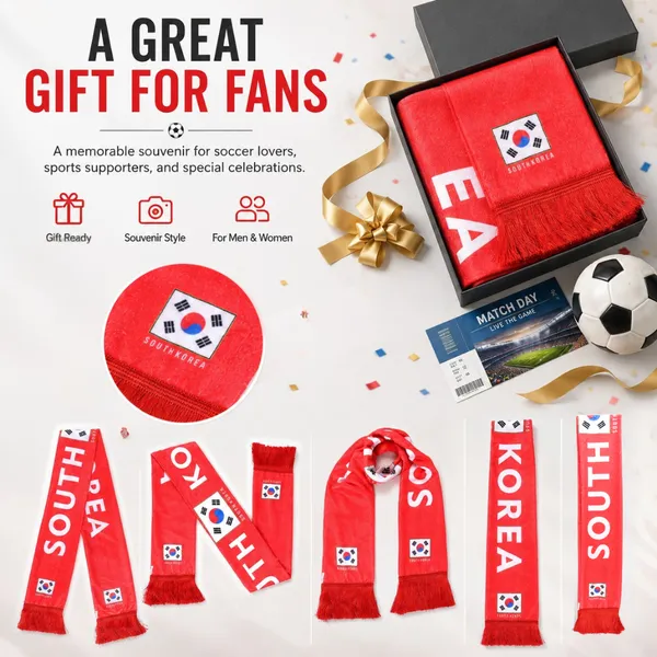 Korea_Spirit_Match_Scarf_??Premium_Red_Football_Fan_Scarf_for_Game_Day