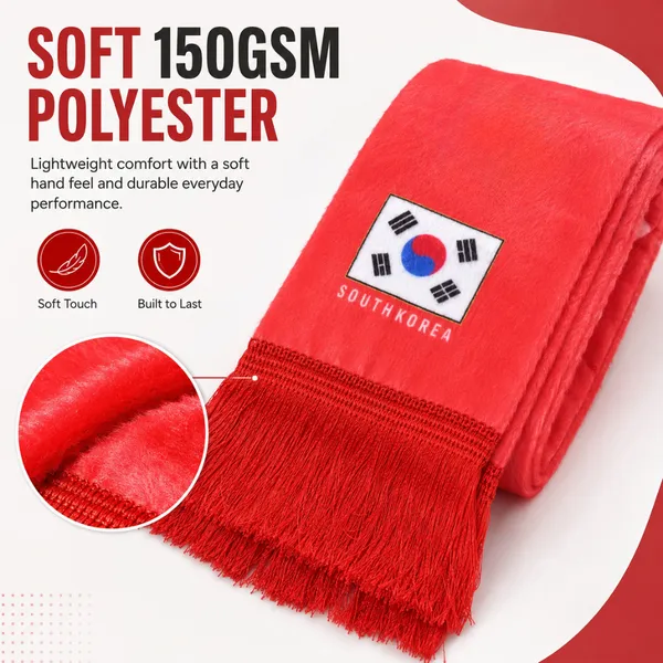 Korea_Spirit_Match_Scarf_??Premium_Red_Football_Fan_Scarf_for_Game_Day