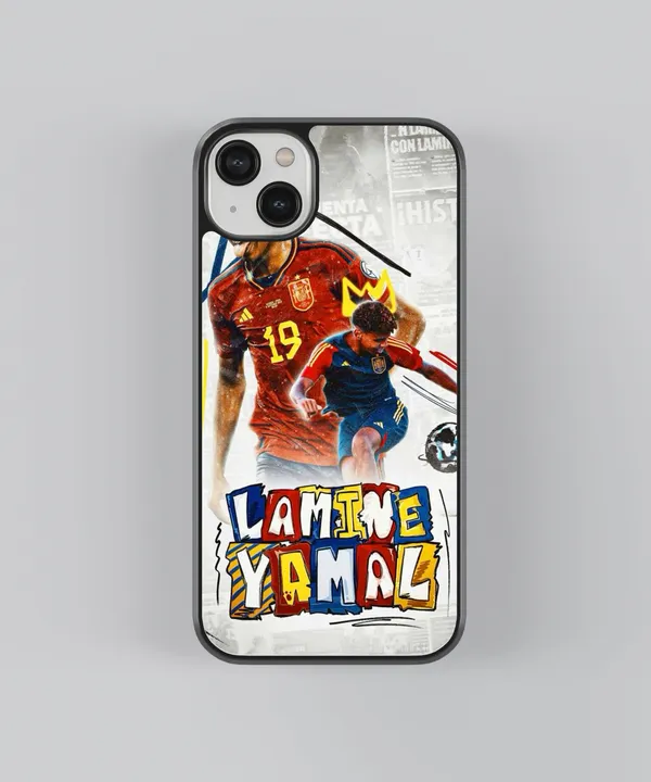 Lamine_Yamal_Glossy_Metal_Tpu_Case