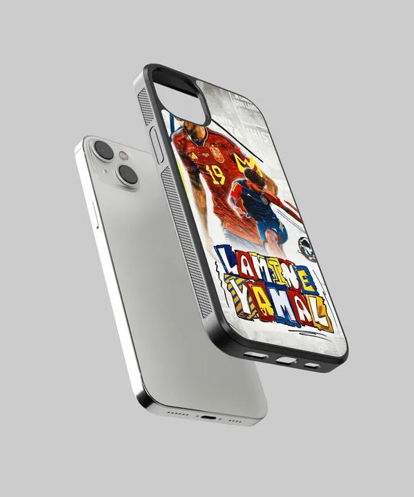 Lamine_Yamal_Glossy_Metal_Tpu_Case