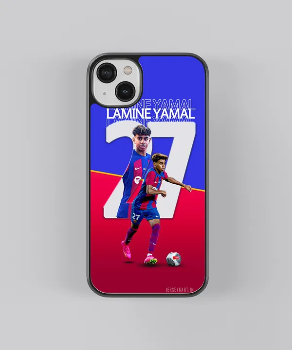 Lamine_Yamal_#27_Glossy_Metal_Tpu_Case