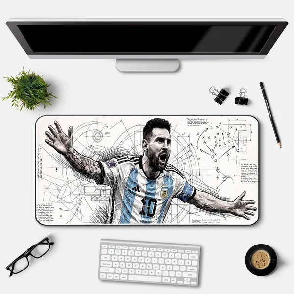 Messi_Champion_Celebration_Extended_Desk_Mat