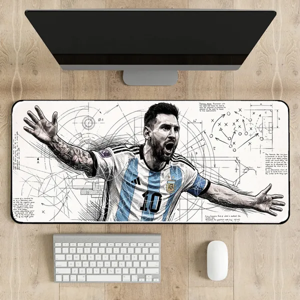 Messi_Champion_Celebration_Extended_Desk_Mat