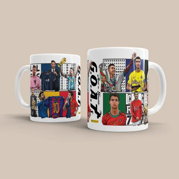 Messi_vs_Ronaldo_GOAT_Football_Moments_3D_Doodle_Art_Mug