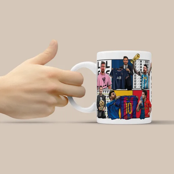 Messi_vs_Ronaldo_GOAT_Football_Moments_3D_Doodle_Art_Mug
