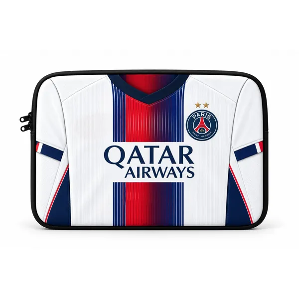 PSG_Away_Jersey_to_Sleeve™_–_Custom_Football_Jersey_Laptop_Sleeve