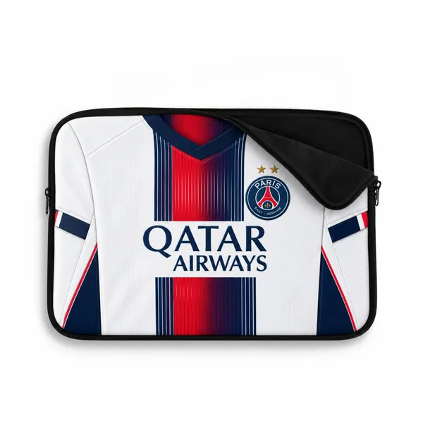 PSG_Away_Jersey_to_Sleeve™_–_Custom_Football_Jersey_Laptop_Sleeve