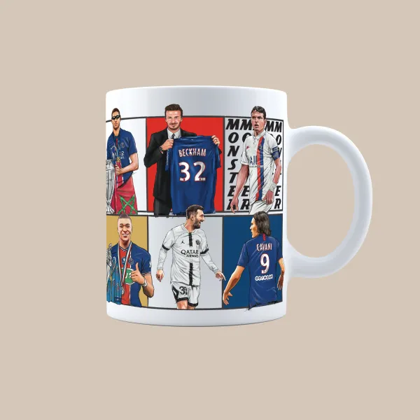 PSG_Dream_Team_3D_Doodle_Art_Mug