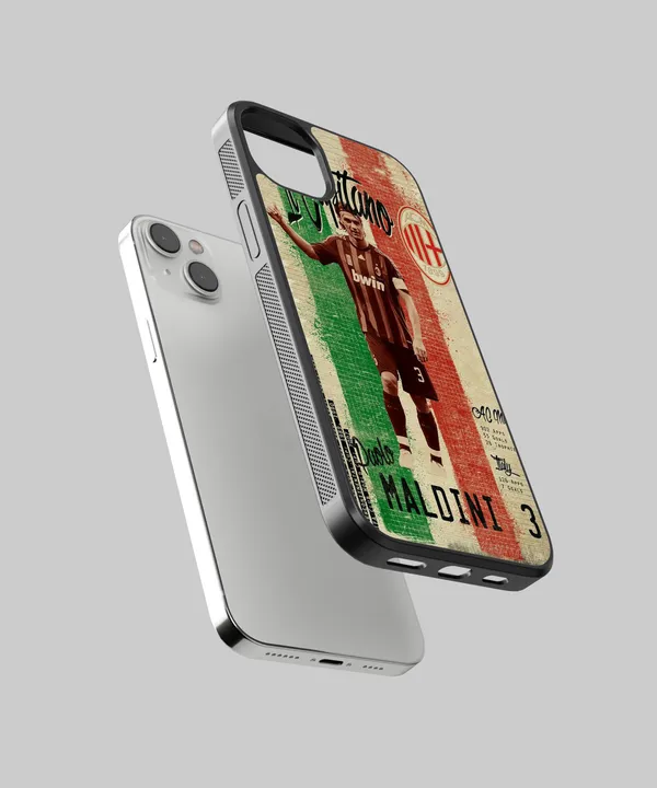Paolo_Maldini_#3_Glossy_Metal_Tpu_Case