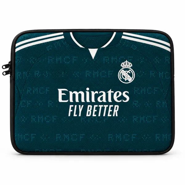RMA_Away_Jersey_to_Sleeve™_–_Custom_Football_Jersey_Laptop_Sleeve