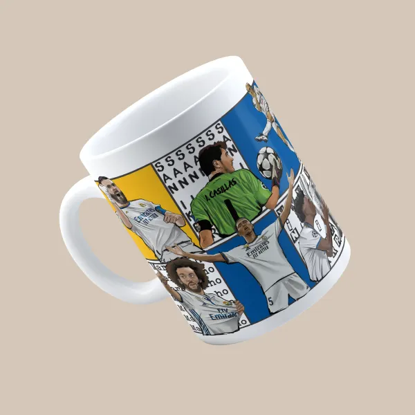 RMA_FC_Dream_Team_Legends_3D_Doodle_Art_Mug