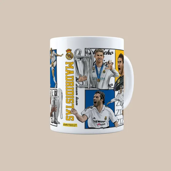 RMA_FC_Dream_Team_Legends_3D_Doodle_Art_Mug