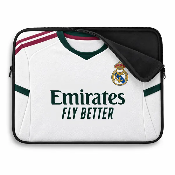 RMA_Home_Jersey_to_Sleeve™_–_Custom_Football_Jersey_Laptop_Sleeve