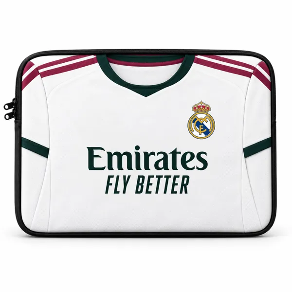 RMA_Home_Jersey_to_Sleeve™_–_Custom_Football_Jersey_Laptop_Sleeve