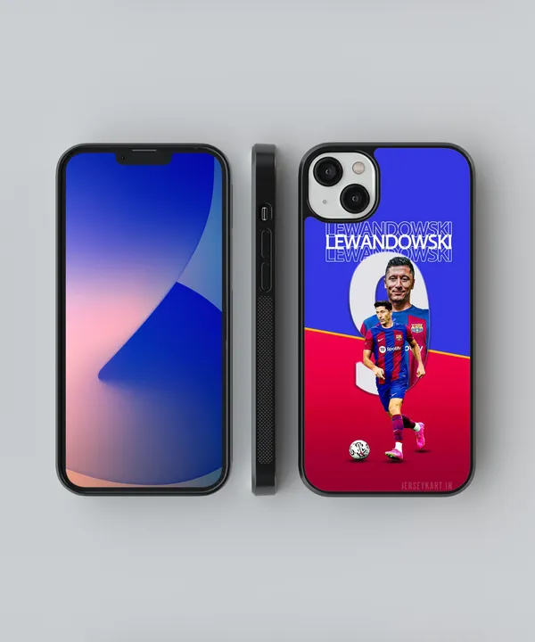 Robert_Lewandowski_#9_Glossy_Metal_Tpu_Case