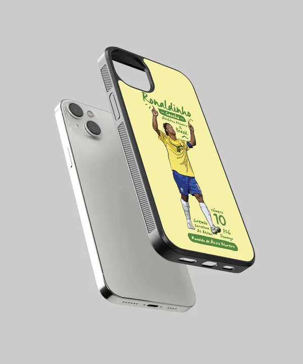 Ronaldinho_Gacho_#10_Glossy_Metal_Tpu_Case