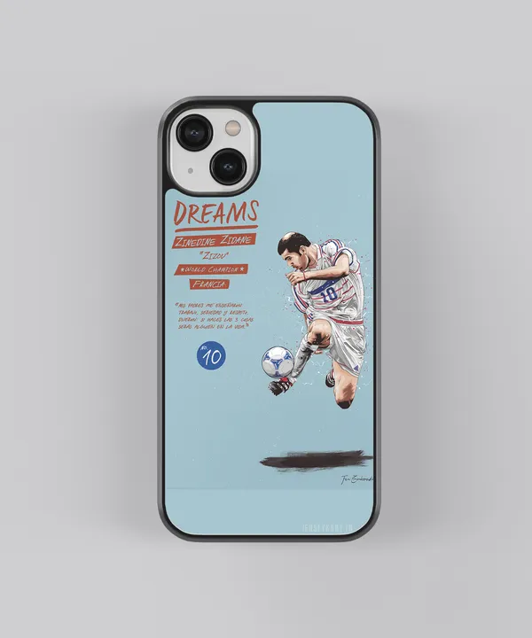 Zinedine_Zidane_#10_Glossy_Metal_Tpu_Case