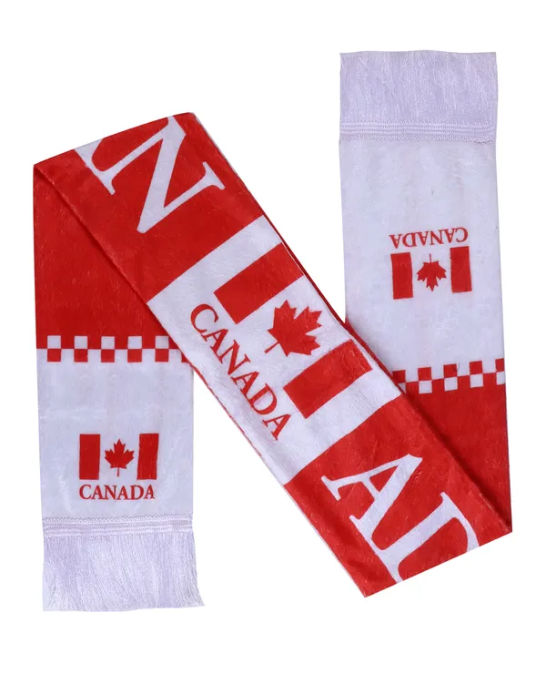 Canada_Red_&_White_Knit_Scarf_??Unisex_Winter_Accessory