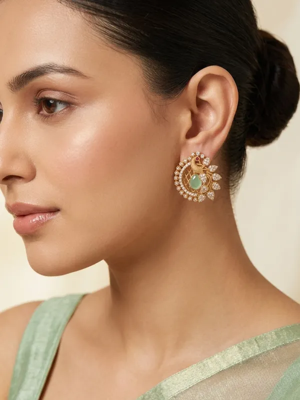 Latest_Peacock_designed_Ear_stud