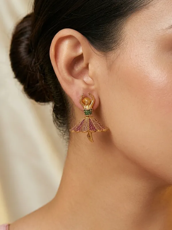 Latest_Dancing_Doll_Matte_finish_Earring