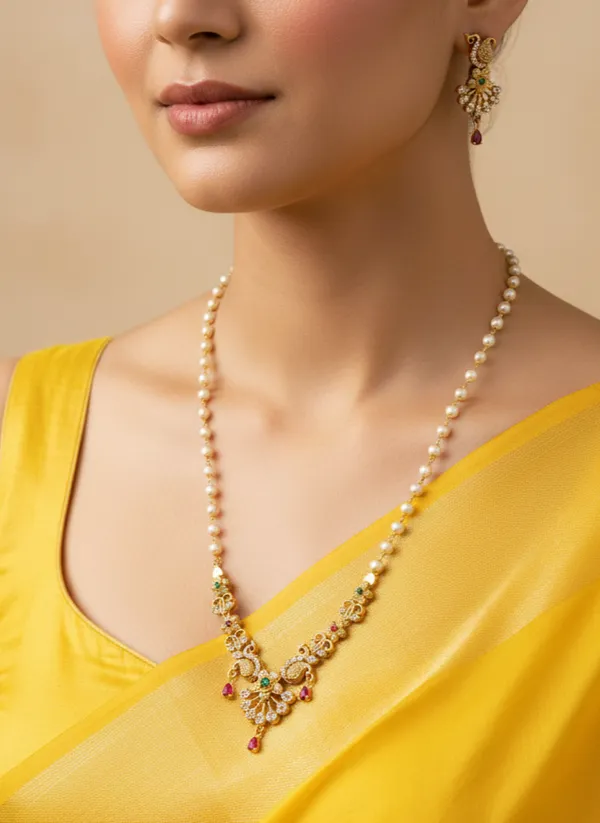 SHELLY_AD_MATTE_LONG_NECKLACE_WITH_EARRING