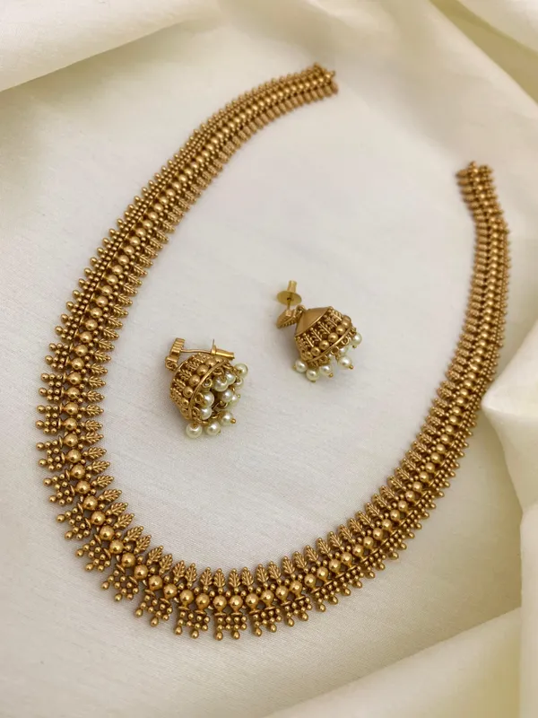KIANA_ANTIQUE_MATTE_LONG__NECKLACE_SET