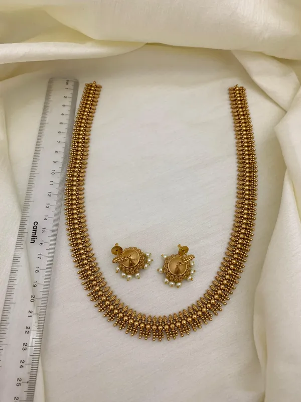 KIANA_ANTIQUE_MATTE_LONG__NECKLACE_SET