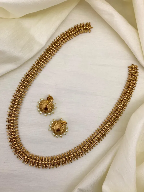 KIANA_ANTIQUE_MATTE_LONG__NECKLACE_SET
