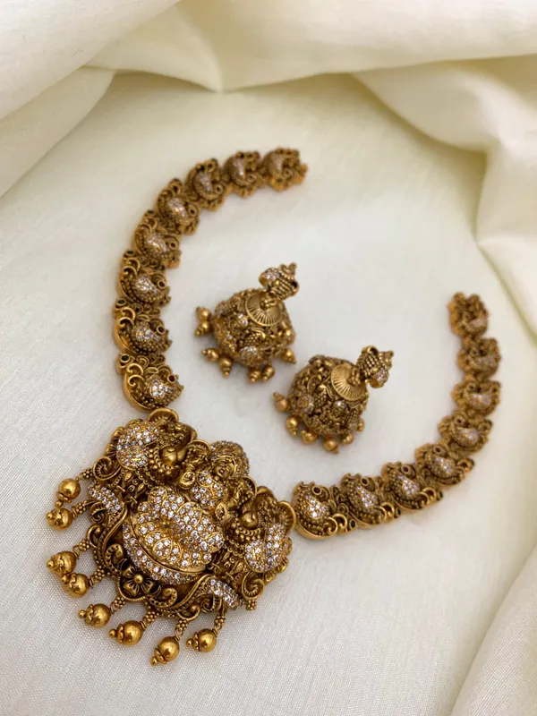 Deepna_antique_laxmi_necklace_set