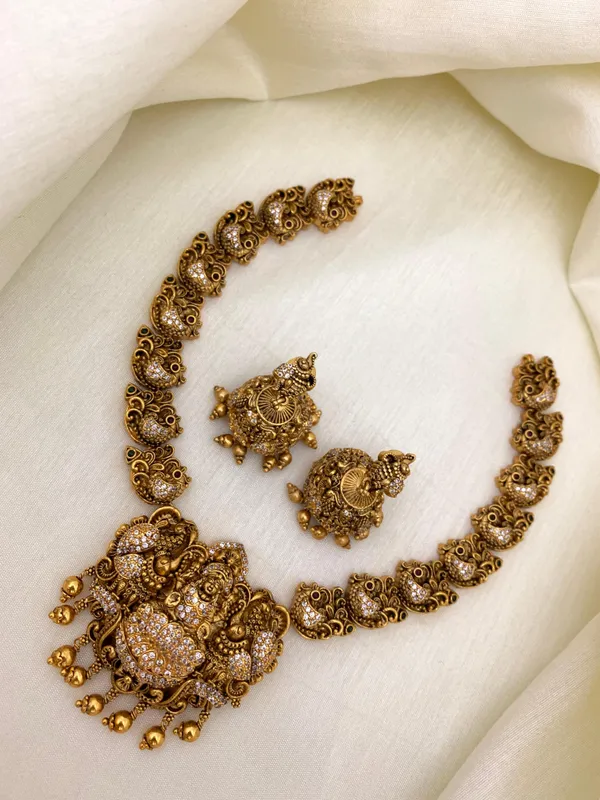 Deepna_antique_laxmi_necklace_set