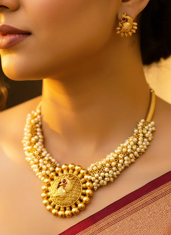 Aanya_cluster_pipe_style_Necklace
