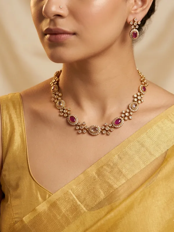 Latest_Simple_Ad_matte_Necklace_set