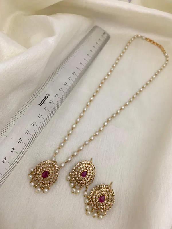 Newly_launched_single_line_pearl_Mala__with_Earring