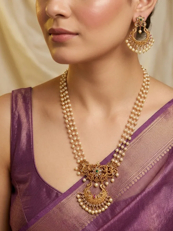 Ethnic_South_Indian_Style_Long_Pearl_Haram_For_Women.