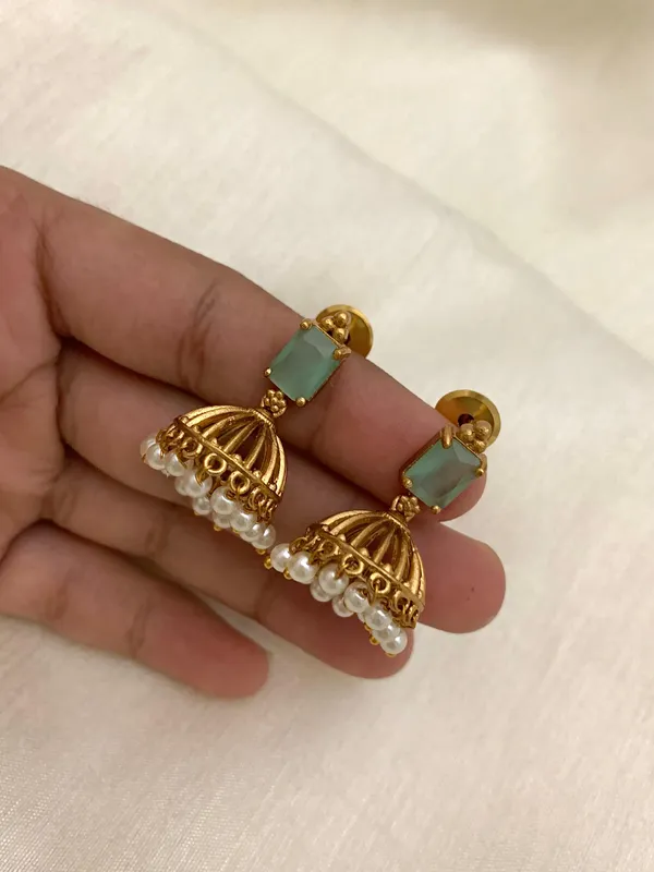 Ethnic_Kemp_Design_Pearl_Jhumkas_For_Kids_/_Women
