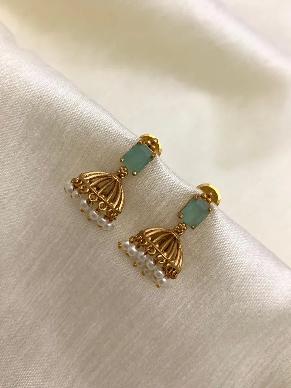 Ethnic_Kemp_Design_Pearl_Jhumkas_For_Kids_/_Women