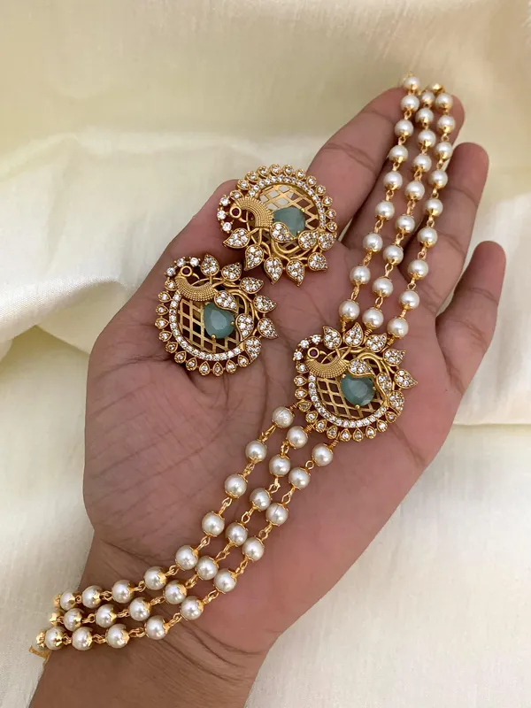Trendy_Peacock_design_Choker_set
