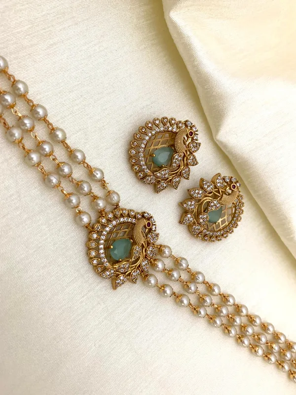 Trendy_Peacock_design_Choker_set
