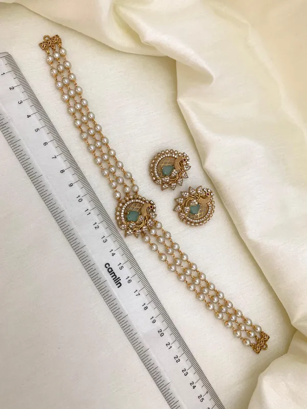 Trendy_Peacock_design_Choker_set