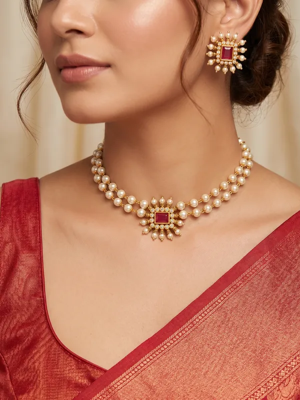 Bella_Nakshatra_CZ_Pearl_Choker_Set