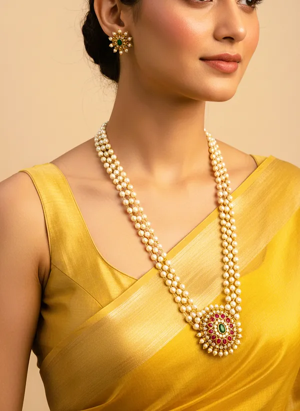 RUVI_ANTIQUE_LONG_HARAM_SET