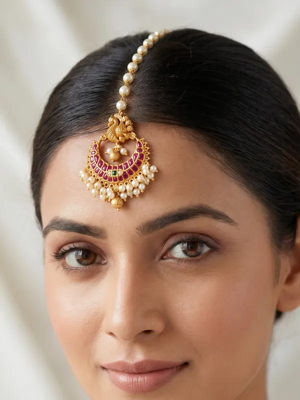 Floryn_Guttapusalu_Antique_Maang_Tikka