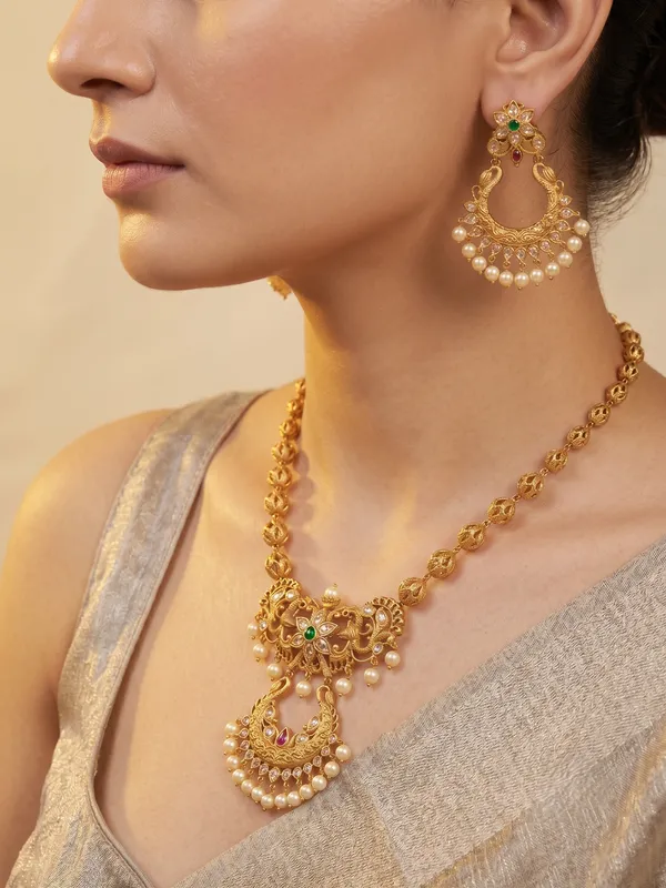 Shrani_Peacock_Chain_Necklace_Set