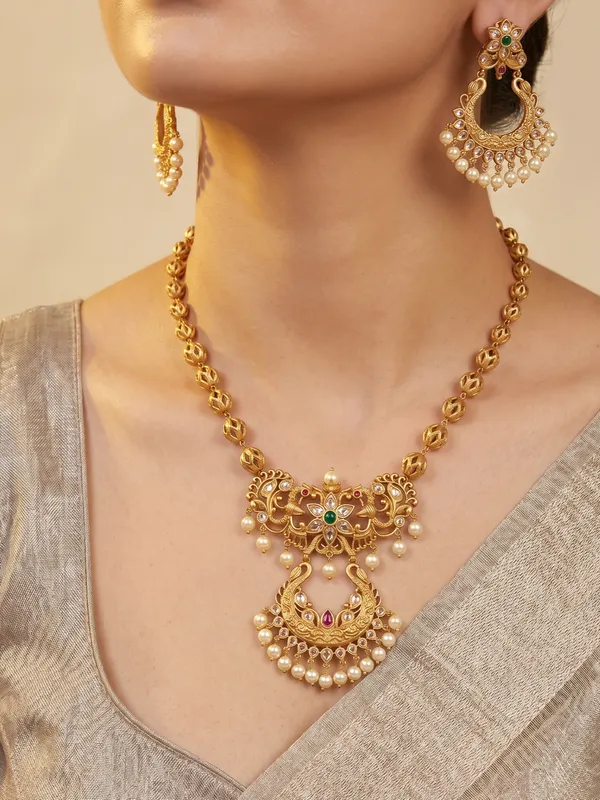 Shrani_Peacock_Chain_Necklace_Set