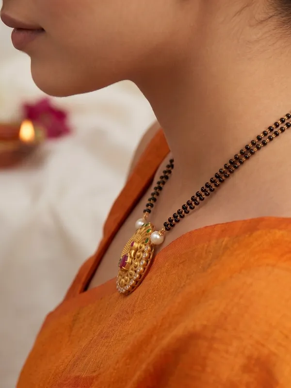 Latest_Peacock_design_Mangalsutra