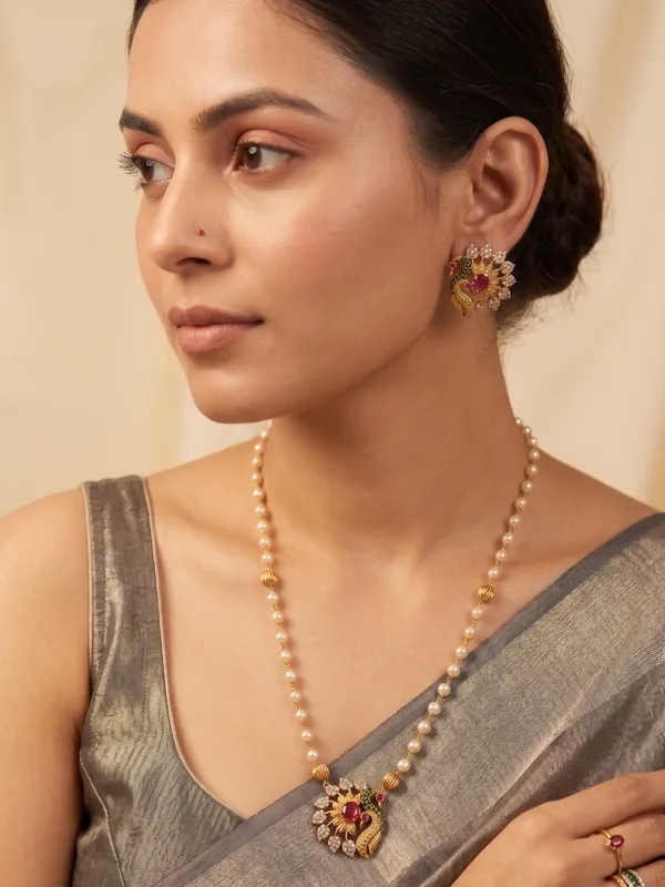 MEHEK___PEARL_STRING_NECKLACE_SET