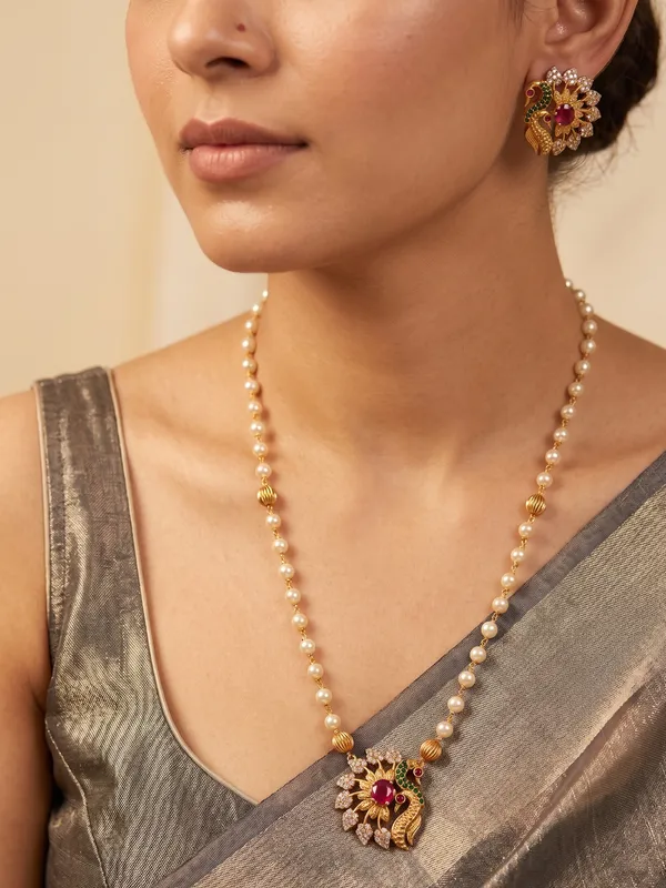 MEHEK___PEARL_STRING_NECKLACE_SET