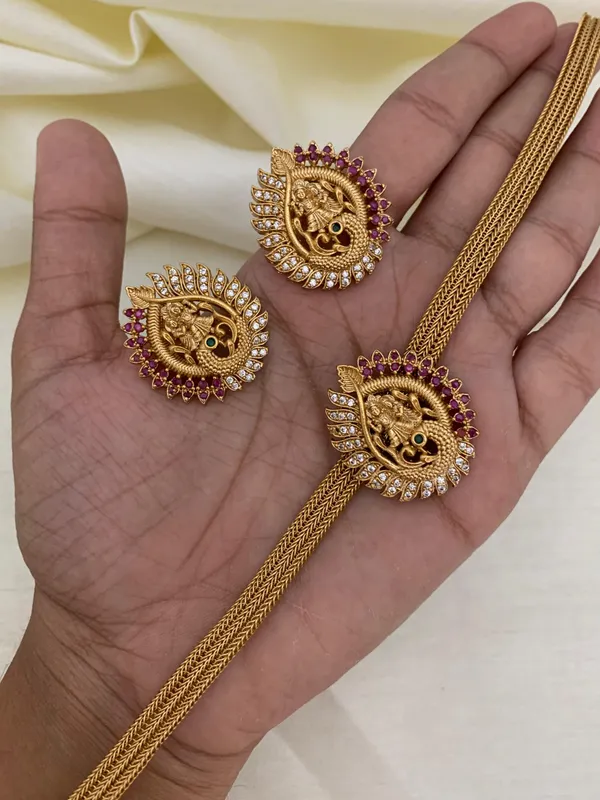 Ethnic_Radha_krishna_chain_style_Necklace_set