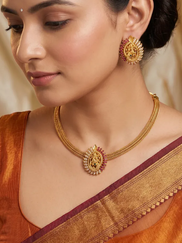 Ethnic_Radha_krishna_chain_style_Necklace_set