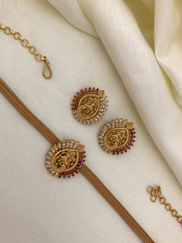 Ethnic_Radha_krishna_chain_style_Necklace_set